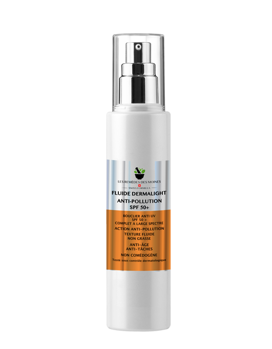 LES REMÈDES DES MOINES | CRÈME FLUIDE DERMALIGHT SPF 50+  SWISS FORMULA