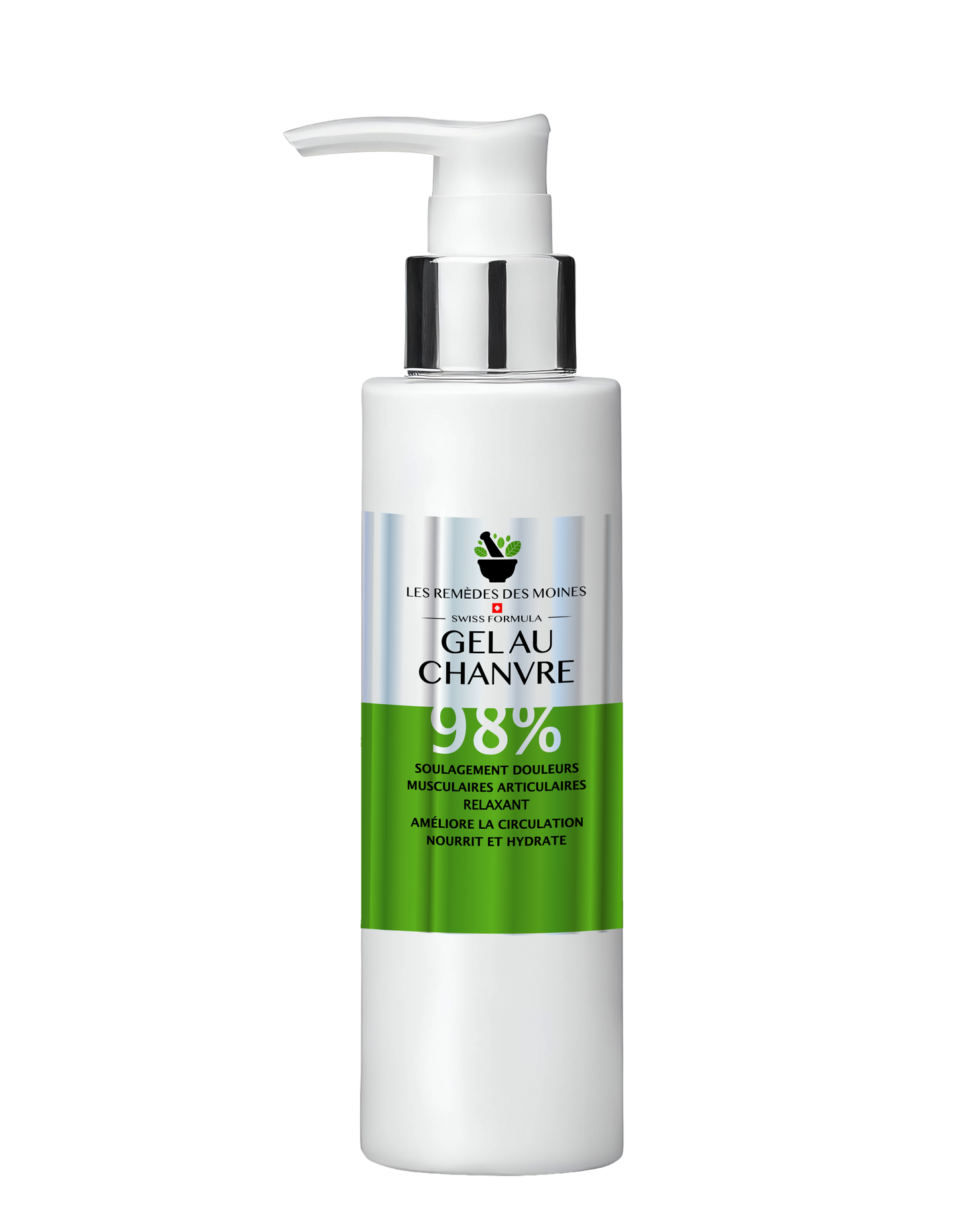 LES REMÈDES DEL MOINES | GEL AU CHANVRE 98% SWISS FORMULA